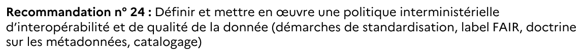 Tiens on parle de FAIRisation des données administratives... Nous en discutions il y a quelques années ici :  https://teamopendata.org/t/open-data-et-fair-deux-paradigmes-differents/220