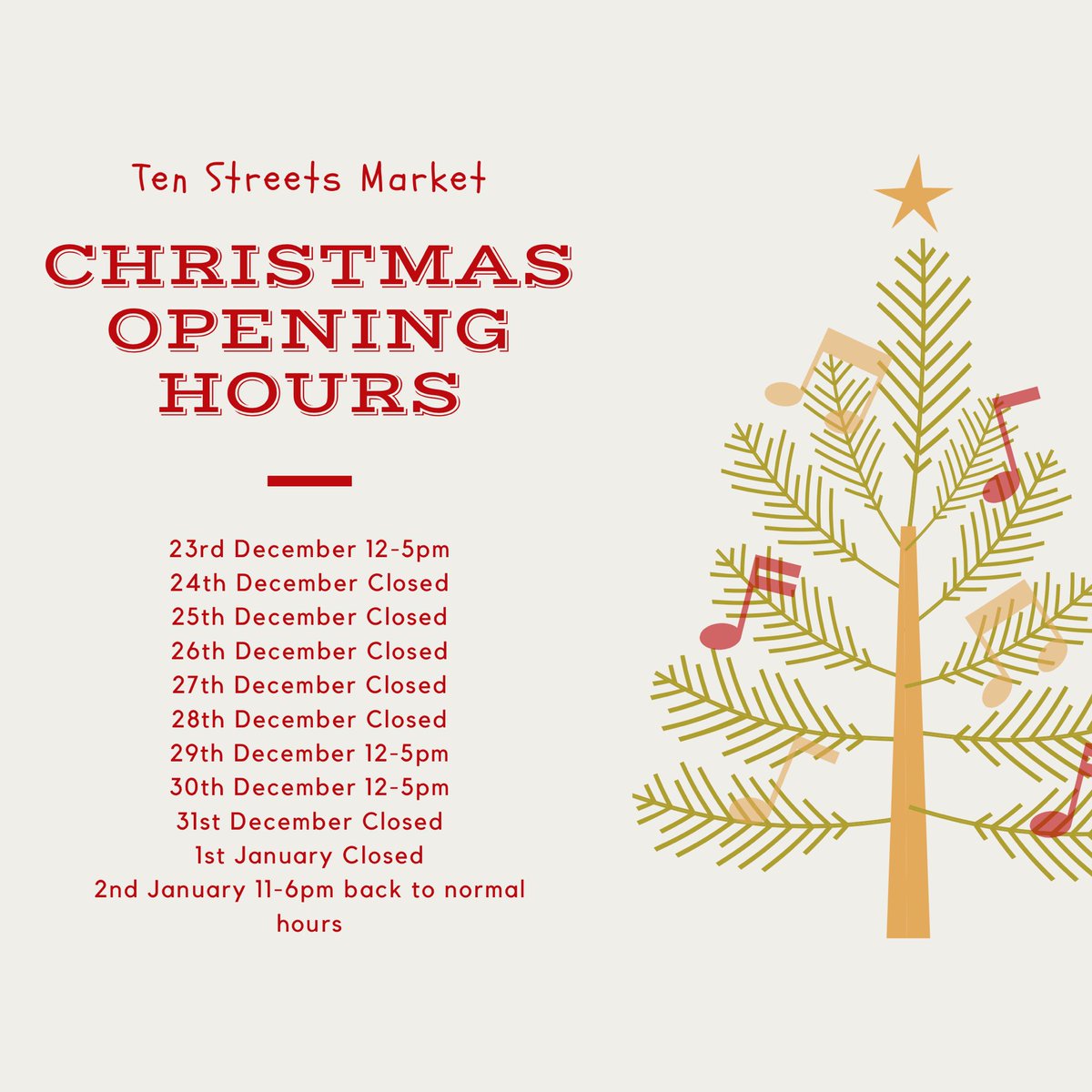 Last chance to pick up collections and shop for last minute Christmas gifts 🛍🛍🛍 open tomorrow 12-5pm