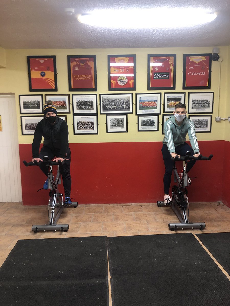 KillenauleRobin's tweet photo. The bikes are all oiled up and ready to go!! Bubbles and @JoeDwyer2 are just getting some last minute prep in before the off tomorrow night at 8pm!! https://t.co/fJSW3jLmDf