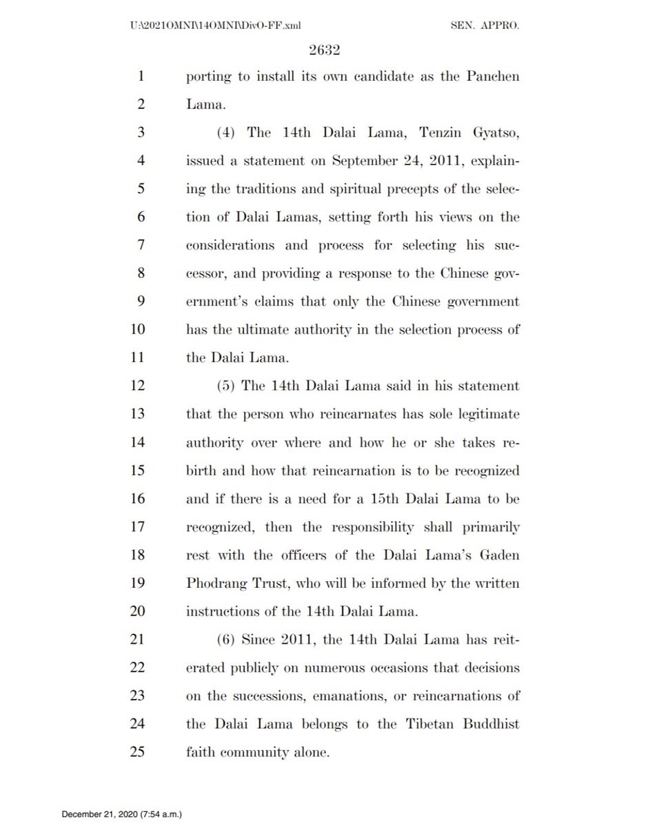 How about the next reincarnation of the Dali Lama influenced by China? (Lots of pages a dedicated towards this subject but this is the main one)