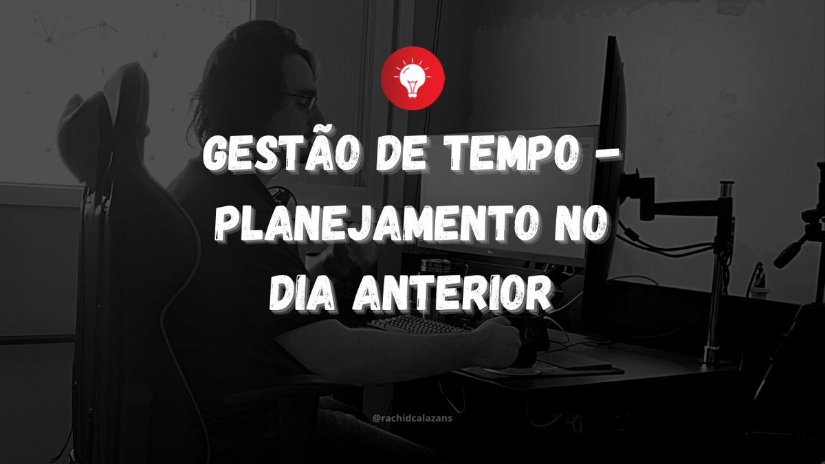 rachidcalazans's tweet image. Fala champs, beleza!
Nesse vídeo falo sobre gestão de tempo: como é importante planejar o seu dia na noite anterior
Link para acesso: youtu.be/eOP7bxiMG-A
Espero que gostem
Valeeeeeeeu
#developments #programador #programadorphp #programadorjava