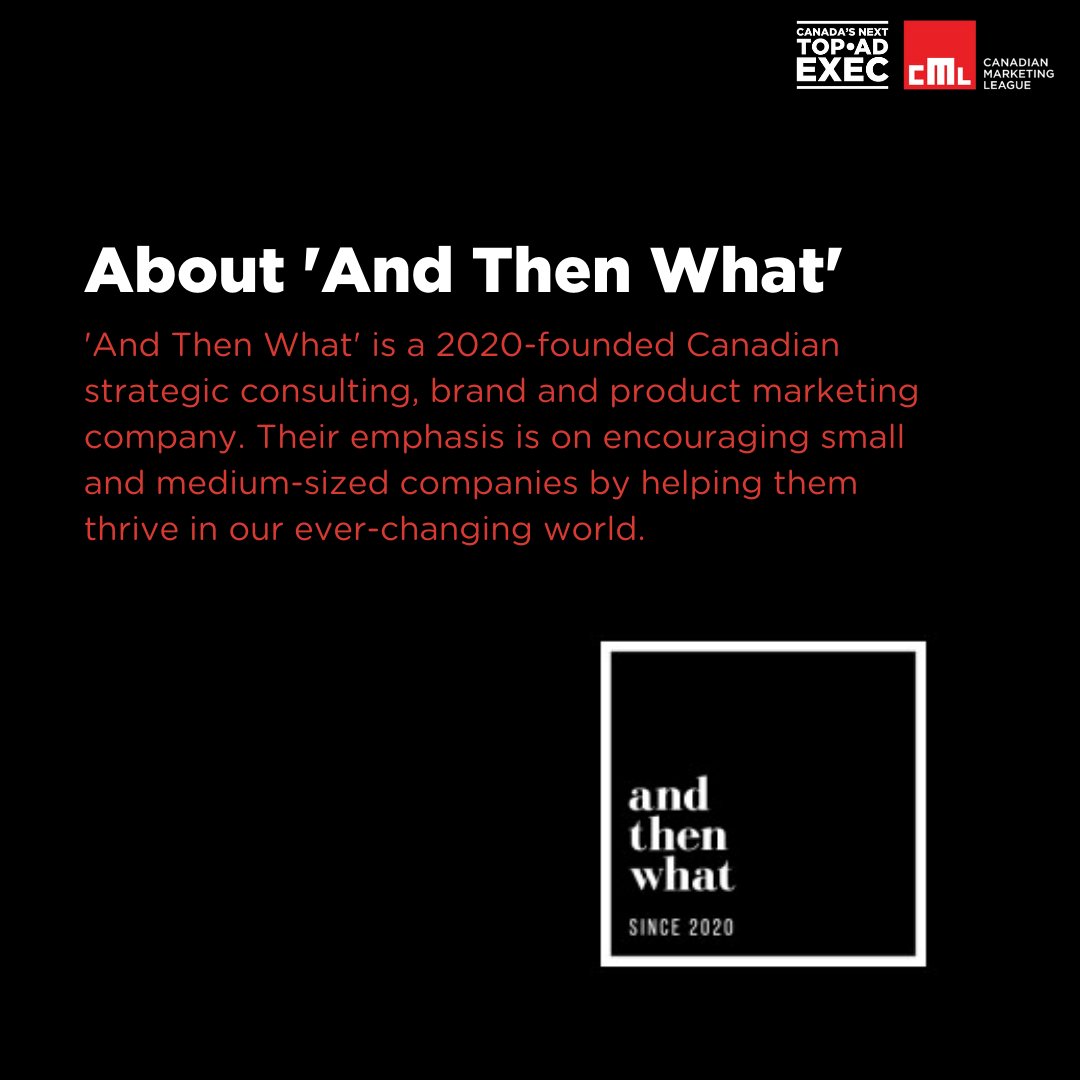 TopAdExec's tweet photo. This weeks #AlumniSpotlight is on Ryan Moran: winner of Canada’s Next Top Ad Exec in 2012. This year he founded ‘And Then What’, a strategic consulting, brand and product marketing company. As the year draws to a close, stay tuned to see new things coming from Ryan in 2021. https://t.co/VJT5N5hyuj