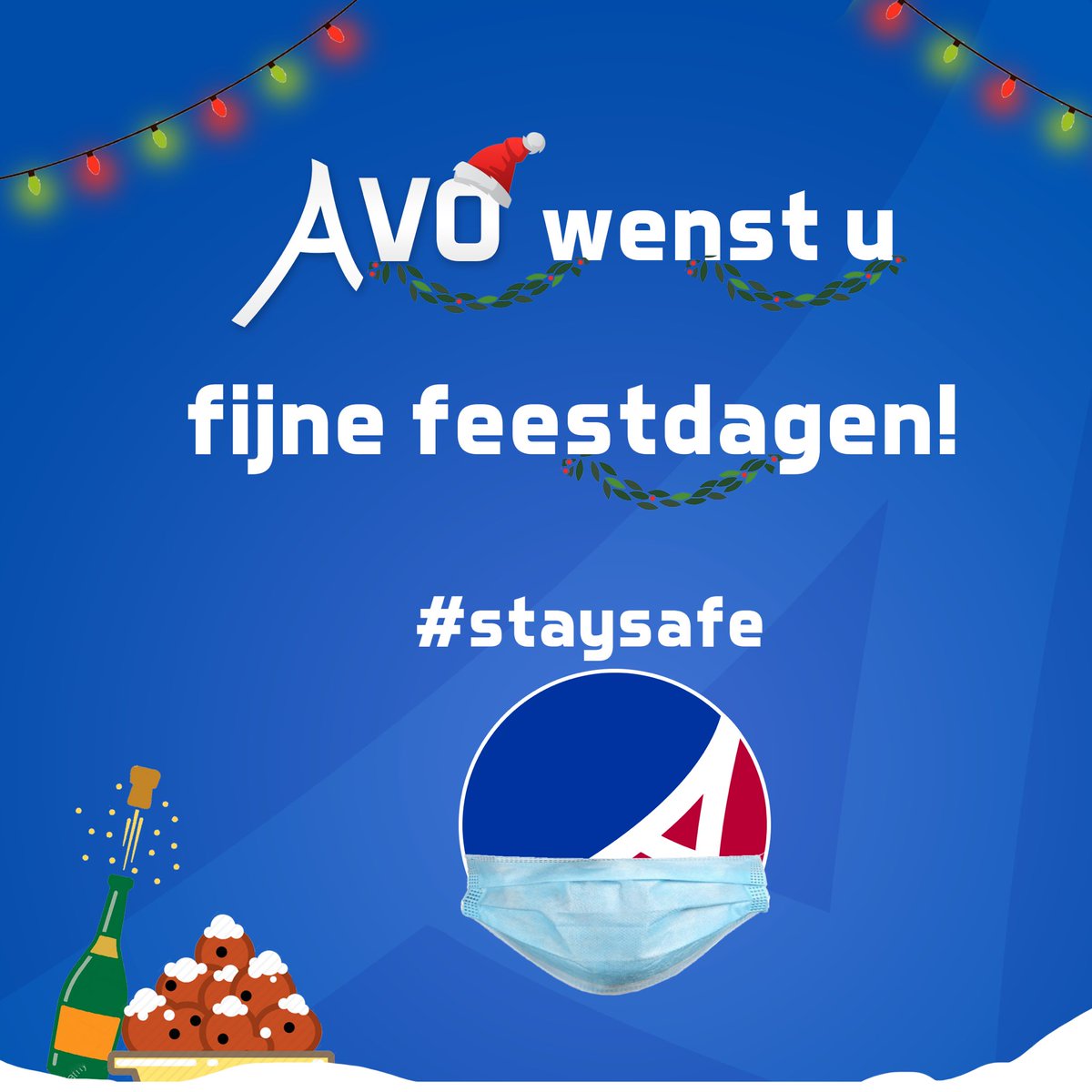 AVOAssen's tweet photo. AVO wenst u hele fijne feestdagen!
Hopelijk kunnen wij elkaar allemaal weer veilig en gezond ontmoeten in 2021.
#staysafe #AVOAssen https://t.co/r8Zl932bZN