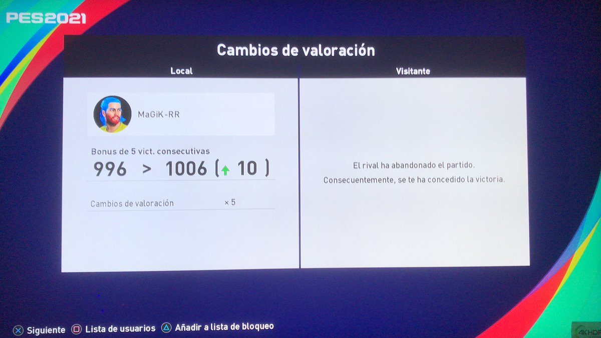 MagikPes's tweet photo. Antes de final de año, primero en divisiones y ahora cierro el Pes con Aclamación Campeón . Todo a su debido tiempo :). Ahora a por el nivel 99 de coop @jsoares06 con Dzyuba ! Jajajaja @KONAMI_ES @LaCupulaTeam @PESlatam @officialpes se ha portado bien el juego https://t.co/d98rApj91e