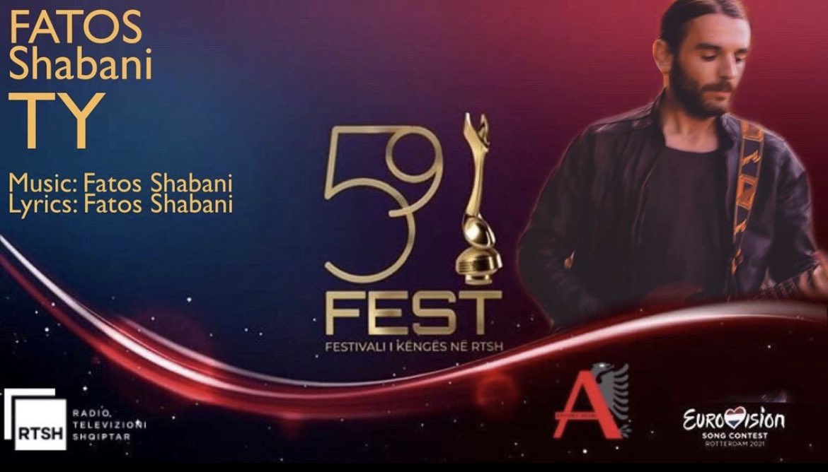 ESCAlbania's tweet photo. Fatos Shabani - Ty (You)
#fest59 #rtsh1 #eurovision #albania #FiK59  (has not qualified fir the Grand Final) https://t.co/IsHaIj89Bv