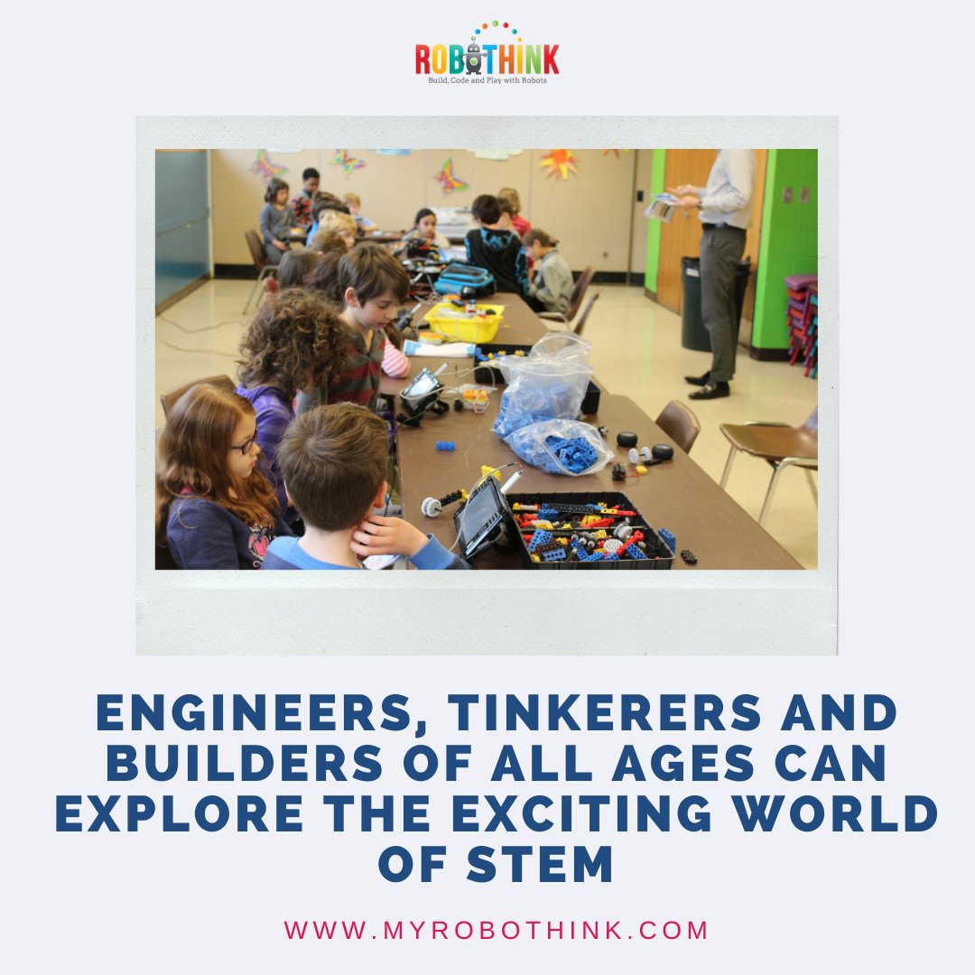 RoboThink offers fun and exciting Robotics, #Engineering and #Coding #programs where engineers, tinkerers and builders of all ages can explore the exciting world of STEM! Nurturing Geniuses Around the World myrobothink.com #robothink #stemeducation #stemforkids #robotics