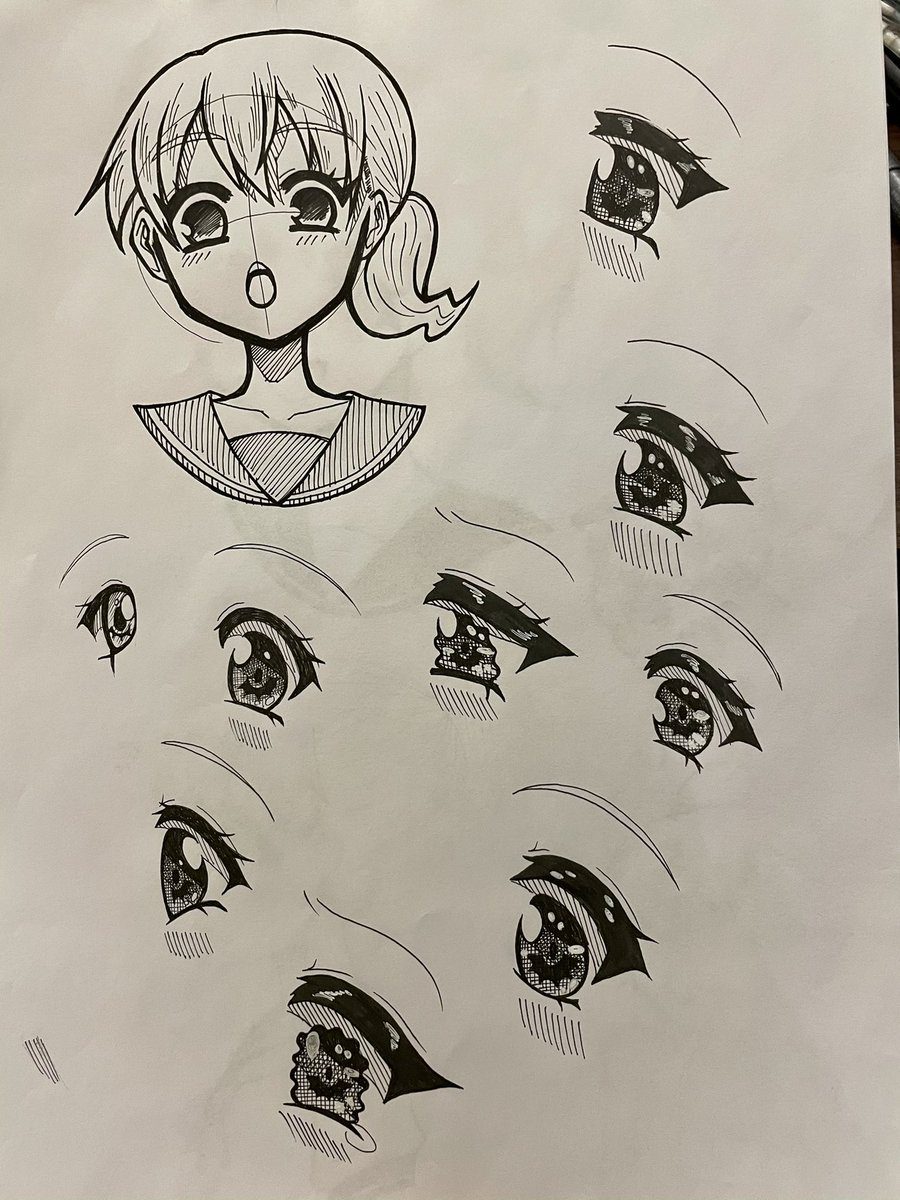 Moo3 ゼル伝始めました 昨日からすっごく目を描くのが楽しくて描き殴ってた キラキラのおめめ は可愛いね 絵描きさんと繋がりたい アナログ絵描きさんと繋がりたい オリジナルイラスト