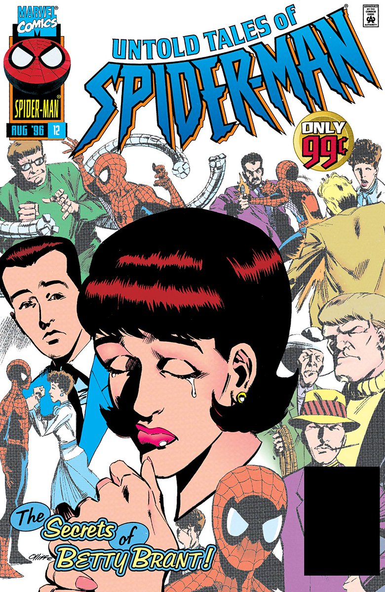 Betty Brant, the first love interest in Spider-man comics and her weird place in it. She set the standard for Mary Jane and Gwen, and I feel like she really does need some spotlight on her handling.