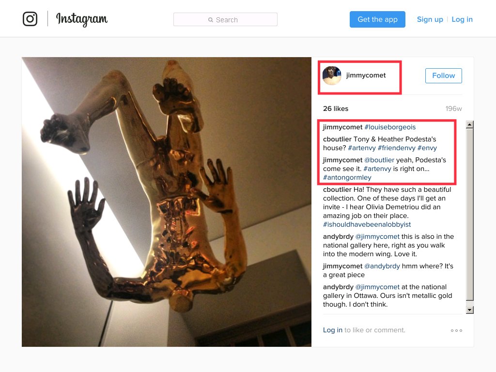 Ce même type qui pose fièrement devant sa sculpture représentant les meurtres de Jeffrey Dahmer.Voir le petit message de Jimmycomet, directeur de la pizzeria Comet Ping Pong