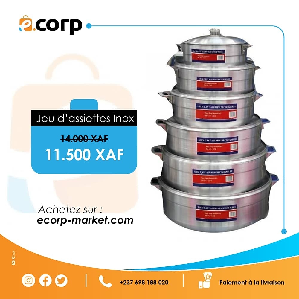 Ecorp19's tweet photo. #noel2020🎊

Avez-vous déjà acheté les couverts pour vos réceptions?

Sur https://t.co/HtLIjbiGPi, profitez de notre promotion🤩 et achetez en un clic votre jeux d'assiettes à 11500 fcfa au lieu de 14000fcfa.

#Ecommerce #FaisTesCourses 
#lachatsûrenunclic https://t.co/gzd3N0NxyD