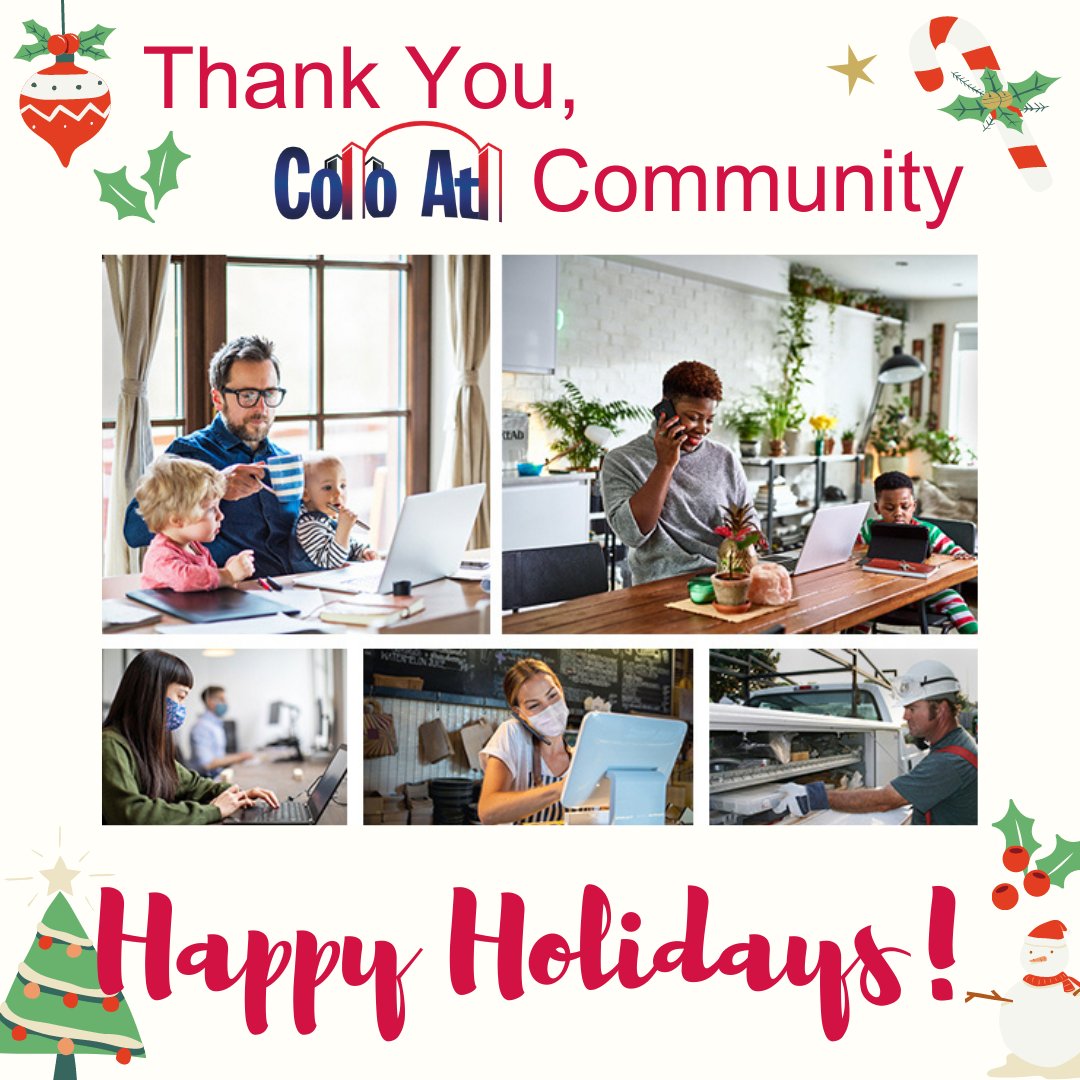 ColoAtl's tweet photo. Thank YOU, our Colo Atl community. We're proud to work with you, providing the data center infrastructure your organization needs to keep our communities connected. We wish you and your family a safe and happy holiday season. https://t.co/FlJBULr73r