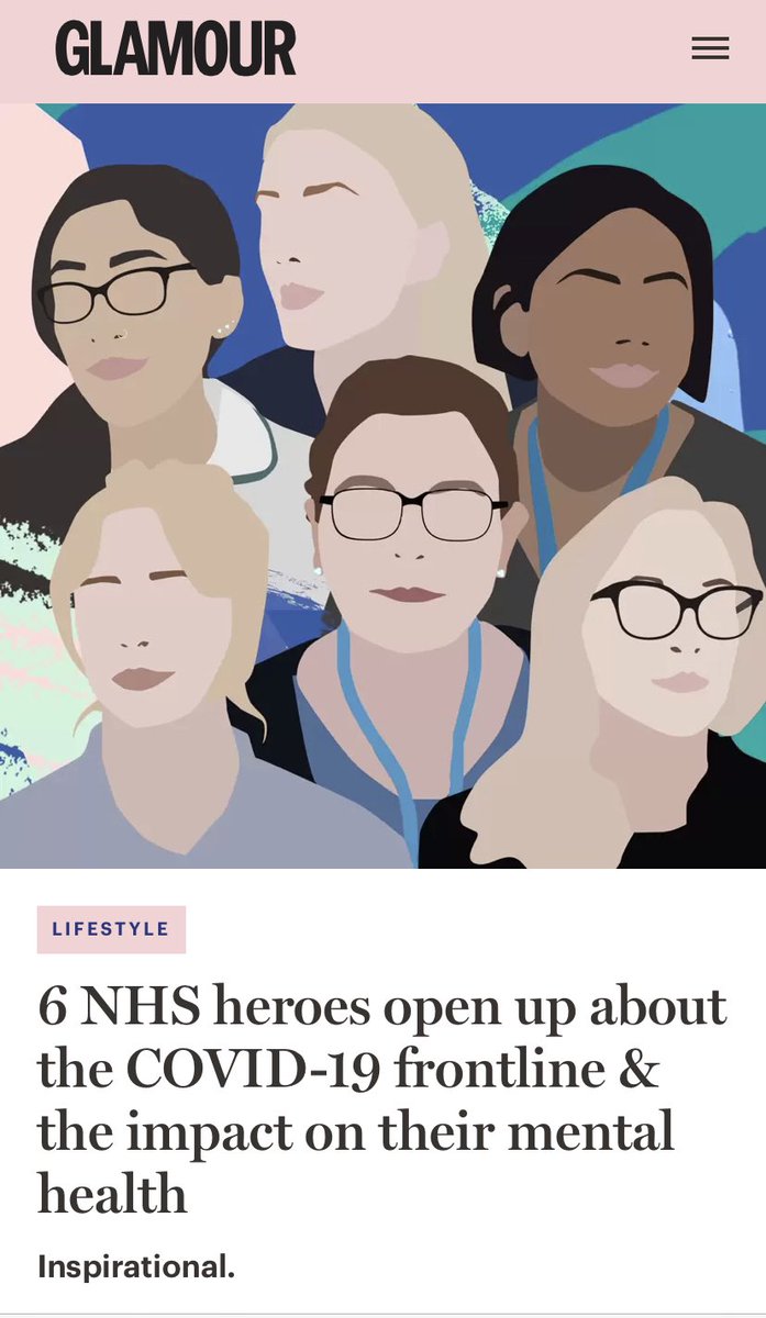 What a beautiful collection of interviews of #CamdenIAS colleagues about their experiences working during #COVID19 
#ThankYou <a href="/glamourmag/">Glamour</a>!

Watch it here (15 mins) ⤵️

glamourmagazine.co.uk/article/nhs-fr…

<a href="/CNWLNHS/">CNWL NHS FT</a> 
<a href="/CamdenRAS/">Camden Rapid Access Services</a> 
<a href="/Harmyb/">Natasha H-Blyth</a> 
<a href="/Walters2Carole/">carole walters</a>