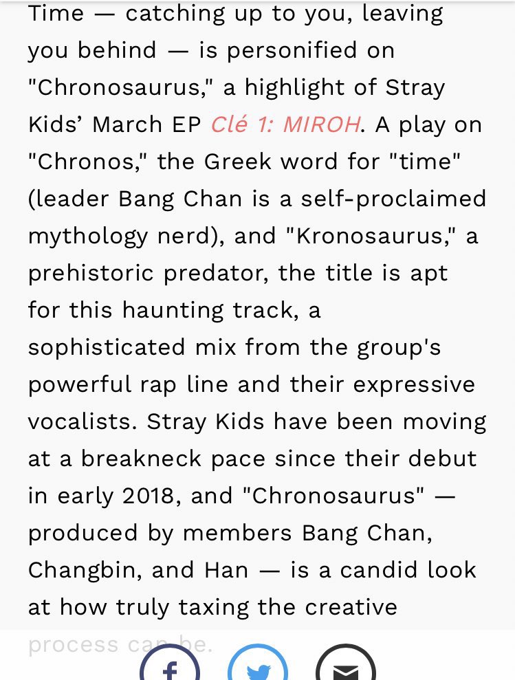 Chronosaurus was ranked #8 in 2019 on MTV’s Best K-pop B-Sides list