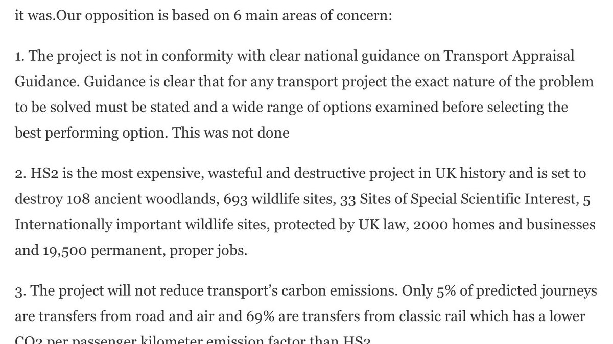 Here 6 main areas of concern are listed. Now let’s go through them as we’ve debunked the pre-amble. 1) TAG is a horrid & limiting way of appraising infra as it doesn’t capture wider benefits by design. See here:  https://twitter.com/pedrojuk/status/1341398452849270785?s=21