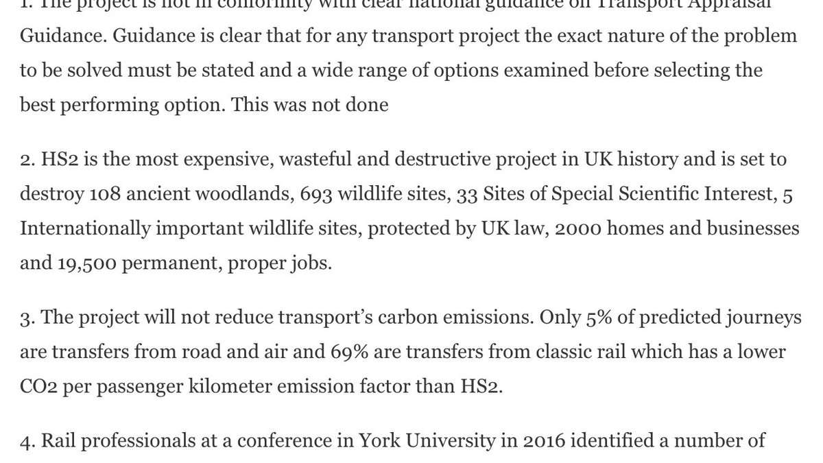 And so to Point 2. Read “The Blunders of our Govnts” to find out about wasteful projects.  #HS2 is doing fairly well for a  #Megaproject where cost estimations & pressures often conflate the actual & estimated costs. Next, is  #HS2 destructive? 
