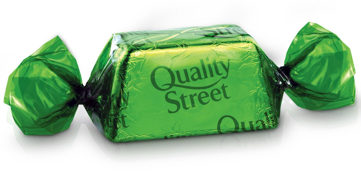 Here ya go. A chocolatey tribute to Her Majesty: The Queen as Quality Street. Milk Chocolate block