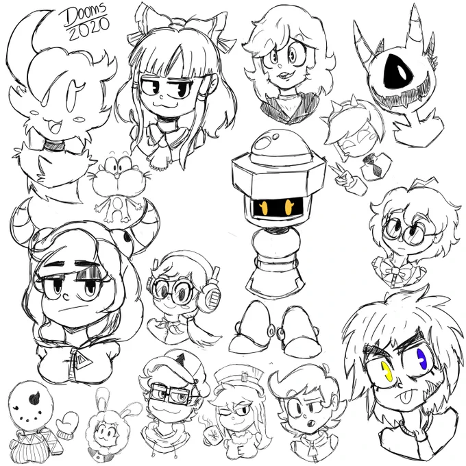 Practices #1 ✏️ (if you see your OC congrats you follow me) 