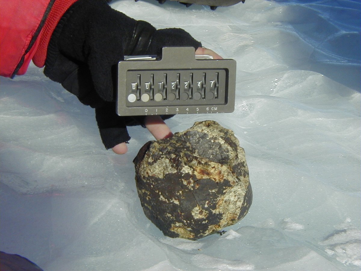 Dec 22, 2000  #ANSMET2000 team found 29 meteorites. I found a large (1.8 kg) achondrite that our field guide was convinced was a martian meteorite. Analysis at the Smithsonian later found it to be a diogenite (probably from the asteroid Vesta), MET 00436