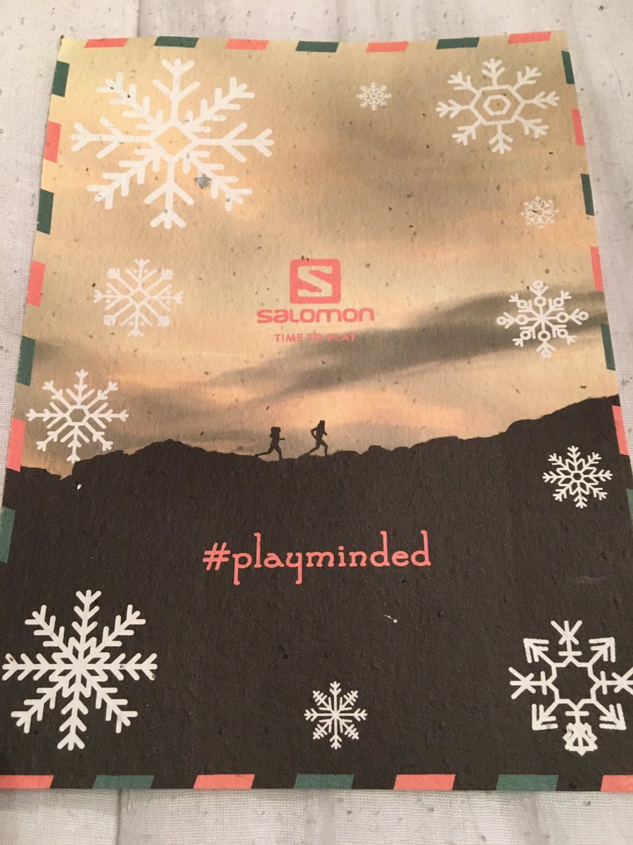 AlfonsoGarciaTT's tweet photo. La postal de Navidad de @Salomon_Spain se convierte en semillas que serán una planta en 2021.
#playminded https://t.co/mdaCl8k2Tp