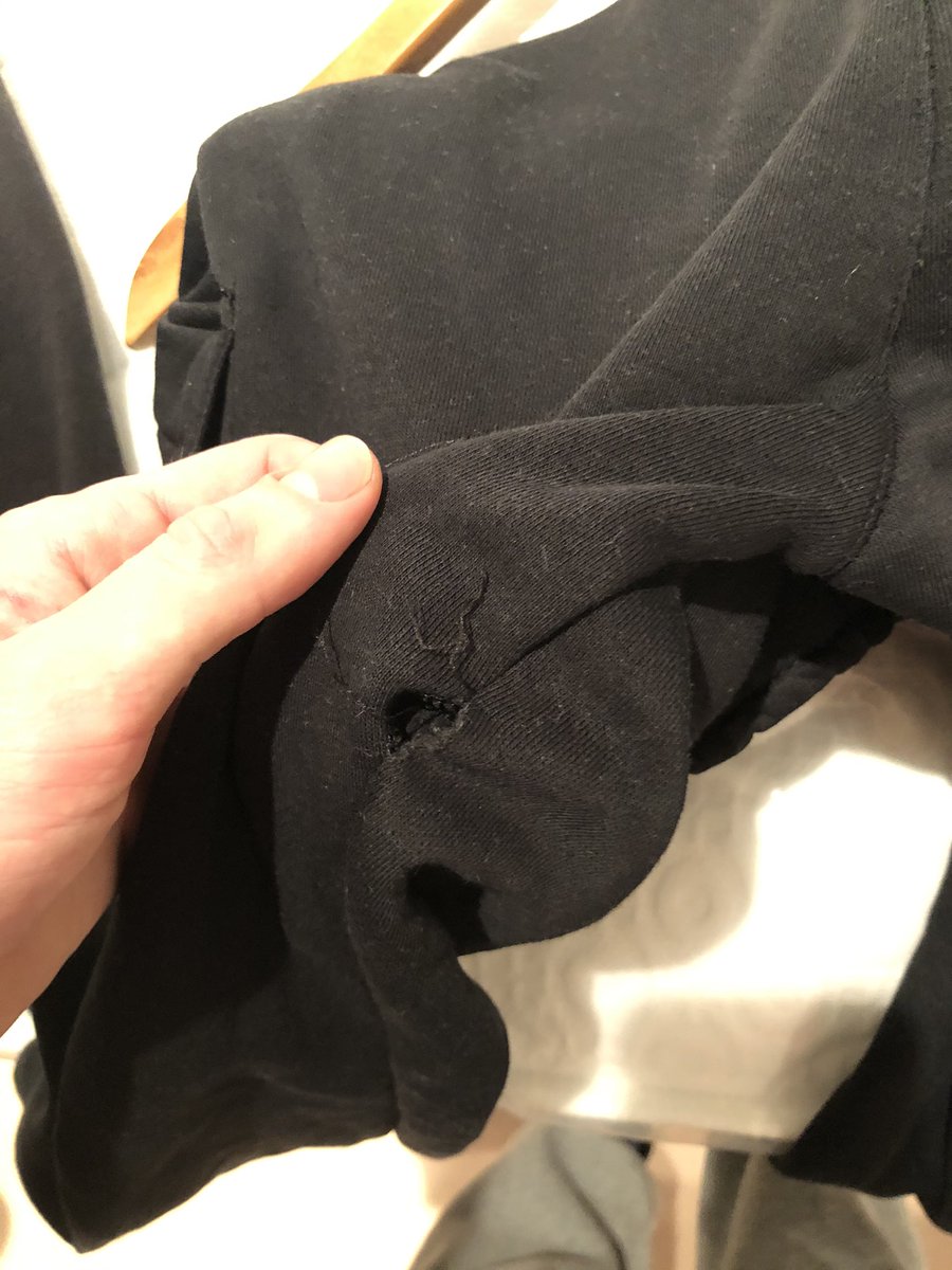 tombarb00's tweet photo. @JDSports bought this nike air tracksuit on Saturday in store before tier 4 started and have worn and washed once since. I did not rip them during wear so they must have ripped in the wash - seeing as I can’t go and return them what are my options? https://t.co/nmH5xjHHc3