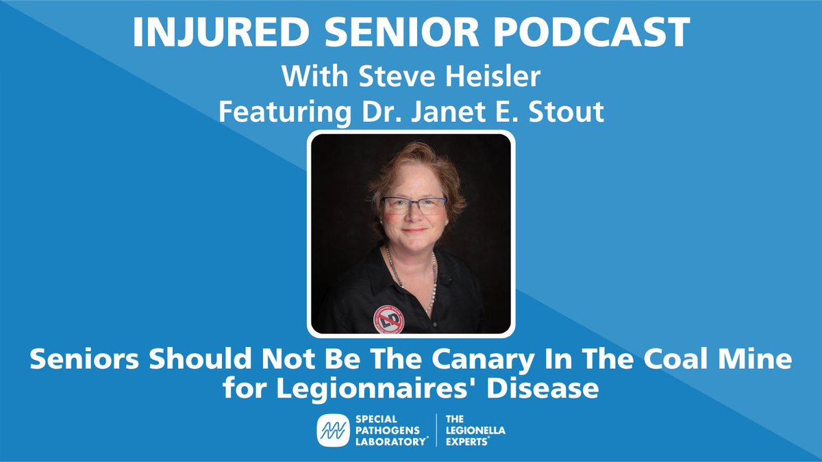 specialpathlab's tweet photo. In this episode of the Injured Senior Podcast with Steve Heisler, Dr. Stout advocates for a proactive approach to testing hospitals for #Legionella so that seniors don’t end up as “canaries in the coal mine.”
Listen here: https://t.co/H2EHdLVYXx
#specialpathogenslab https://t.co/o1qDvSgyZr