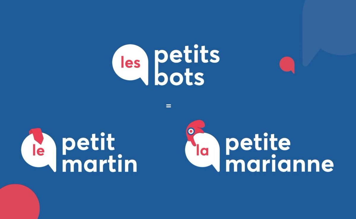 emiliennizon's tweet photo. 🤗🤗

Vous avez été plus de 1000 professionnels, clients et prospects à voter et donner votre avis quant aux nouveaux logos des Petits bots (nom de notre société), Le Petit Martin (chatbot RH) et La Petite Marianne (chatbot CivicTech).

Merci à tous 💪 https://t.co/L6o0QLhUcf