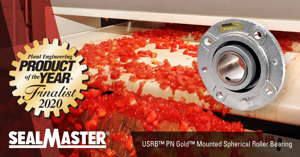 Sealmaster® USRB™ PN Gold™ Mounted Spherical Roller Bearings are IP69K certified AND a finalist in Plant Engineering’s PRODUCT OF THE YEAR awards! Qualified subscribers can vote for our bearings at gspplatform.cfemedia.com/pe/productProf…
To learn more, visit rgl.bz/yyk