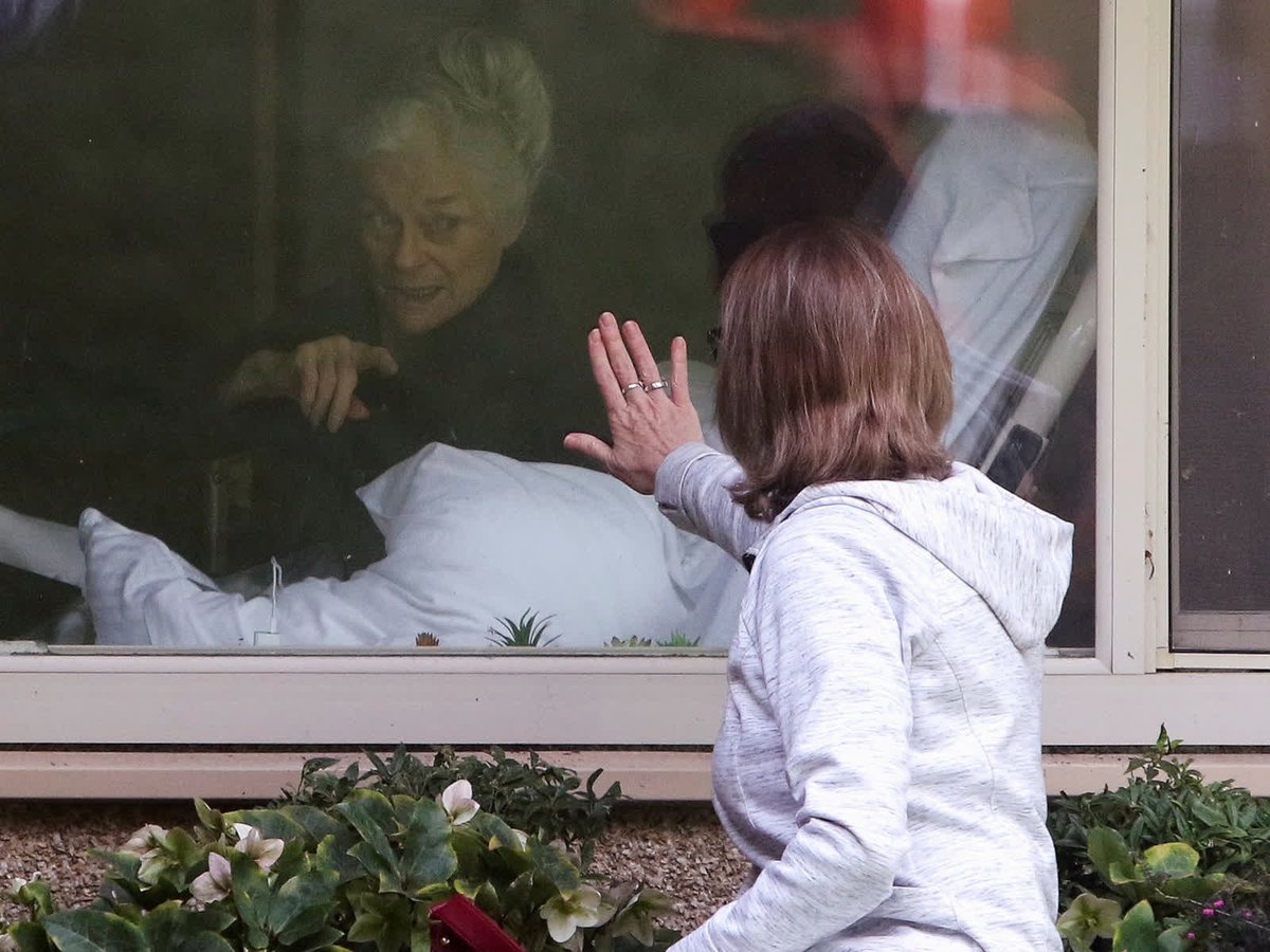 - March 11 - Lori Spencer visits her mother, 81-year-old Judie Shape, at the Life Care Center in Kirkland, Washington. The nursing home became an early epicenter of the coronavirus outbreak in the US.  https://cnn.it/3lXJBdf&nbsp;