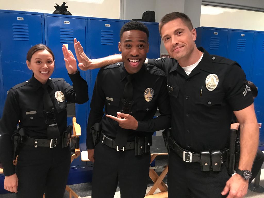 therookie's tweet photo. Looking back on past memories from #TheRookie 😍 Who's ready for the premiere of Season 3? https://t.co/cqWeTpnjTA