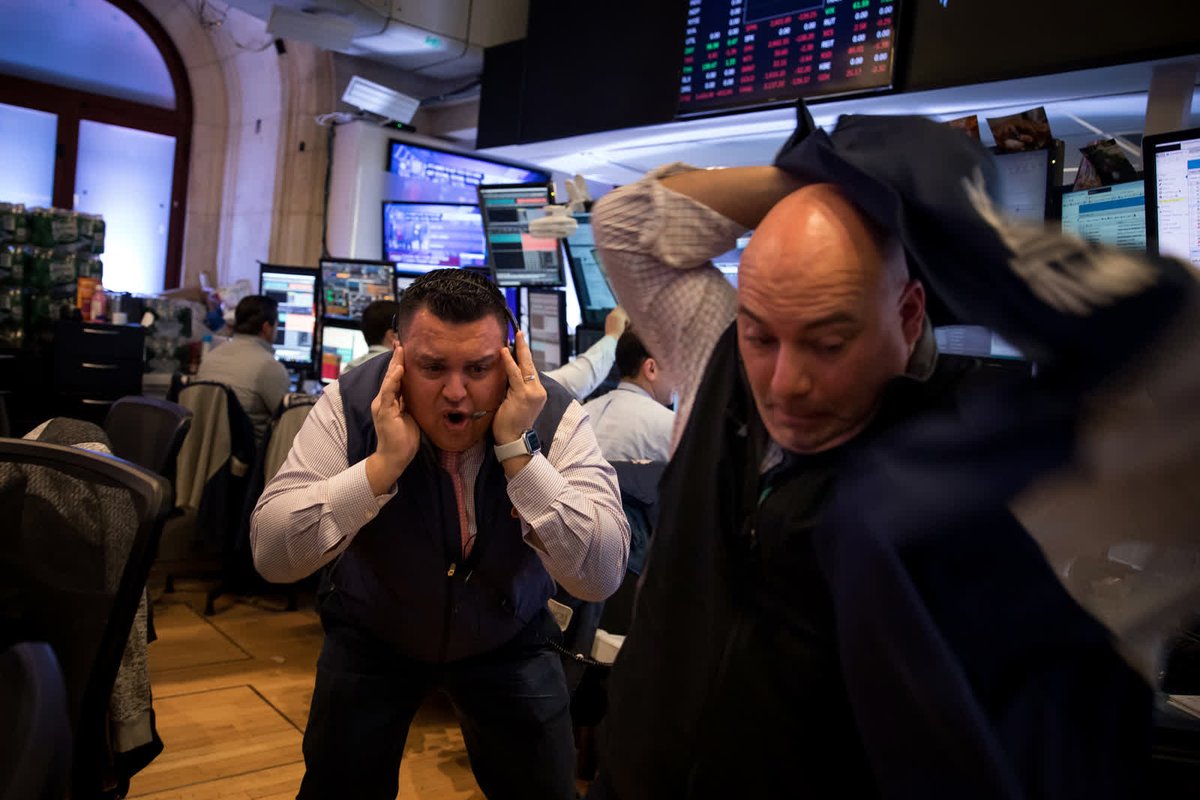 - March 12 - Traders work on the floor of the New York Stock Exchange. US stocks recorded their worst day since 1987 as worries about the coronavirus mounted.  https://cnn.it/3lXJBdf 