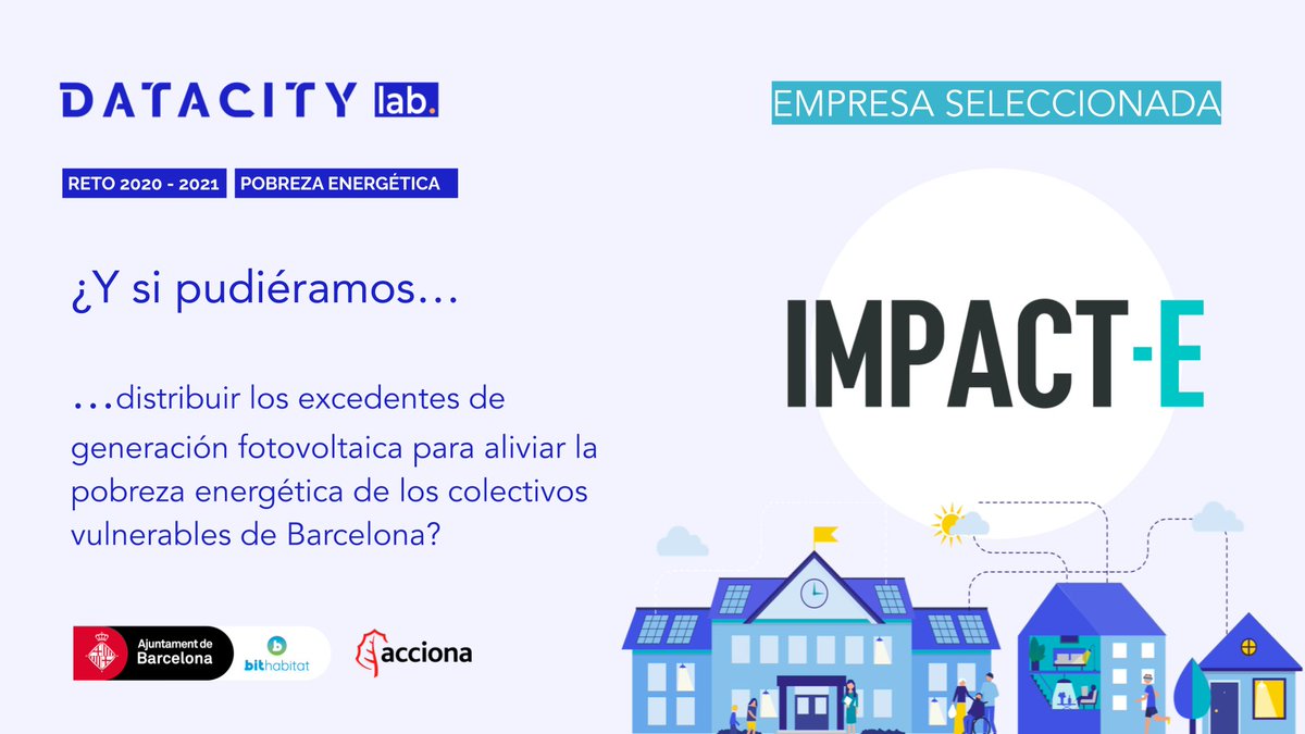 BCN Espai Públic (@bcn_espaipublic) on Twitter photo L’empresa emergent IMPACT-E guanya el repte <a href="/DataCityLab/">DataCity Lab</a>
👇🏻
<a href="/urbanimpacte/">ImpactE</a> experimentarà una possible solució per reduir la pobresa energètica, per exemple a través dels excedents de generació elèctrica a partir de la instal·lació de panells solars. ☀️⚡
ℹ️ajuntament.barcelona.cat/ecologiaurbana… L’empresa emergent IMPACT-E guanya el repte <a href="/DataCityLab/">DataCity Lab</a>
👇🏻
<a href="/urbanimpacte/">ImpactE</a> experimentarà una possible solució per reduir la pobresa energètica, per exemple a través dels excedents de generació elèctrica a partir de la instal·lació de panells solars. ☀️⚡
ℹ️ajuntament.barcelona.cat/ecologiaurbana…