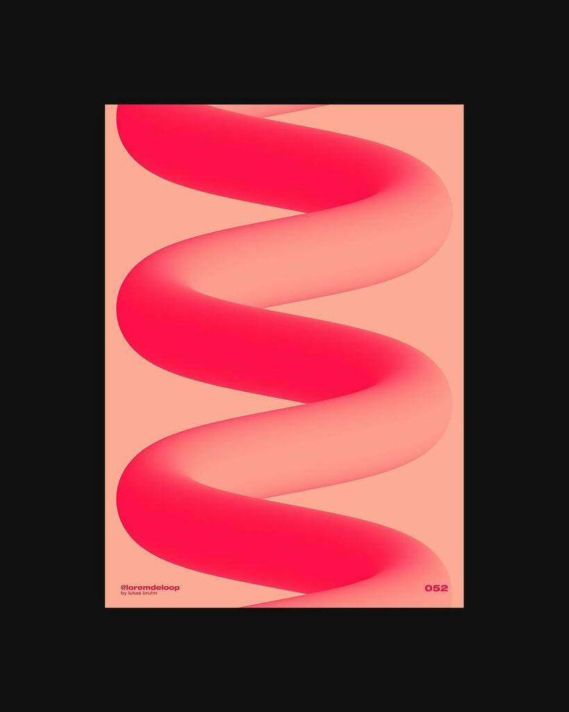 loremdeloop's tweet photo. Day 052 🔴
VERY simple one today! All done in illustrator. Check out the reel for a little tutorial 😉 still love those colors. Tell me what you think!
#loremdeloop
#personalproject #postereveryday #posterchallenge #posteraday #posteraday365 #post… https://t.co/aNwNBNAGyB https://t.co/DxFAtgOx3T