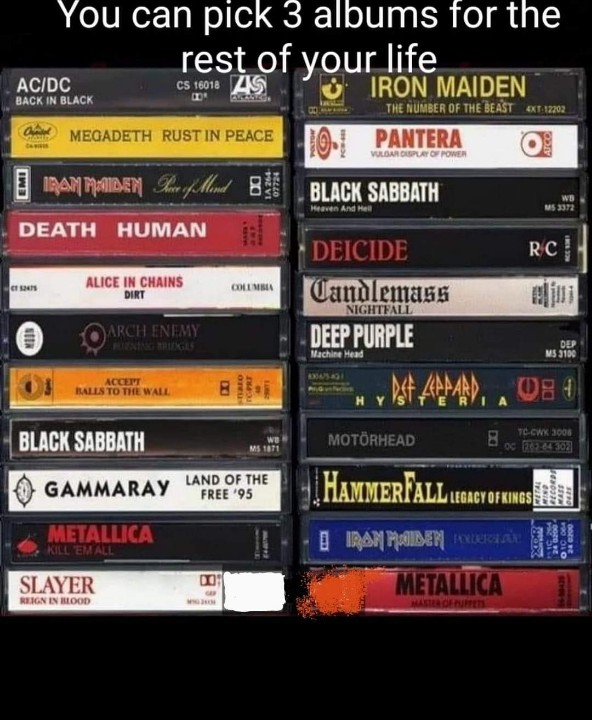 dannySTEMM's tweet photo. The first 3 I recall being able to play beginning to end, and not skipping 1 track....
Reign in Blood
Human
Master of Puppets
#STEMM2020 #BUILDINGAMONSTER #THEREISNOUSWITHOUTU #RAISETHEBAR #TILLWEDIE #METALLICA #SLAYER #DEATH https://t.co/4yOzILRZQQ