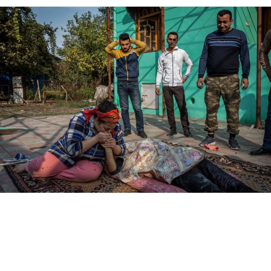 Fuad Izmayilov's sister kisses his hand shortly after he was killed in a rocket attack launched by Armenian forces on the city of Barda, Azerbaijan, on Oct. 28. Do you know that #YousupportAggressor ? #armenianwarcrimes #dontbelievearmenia