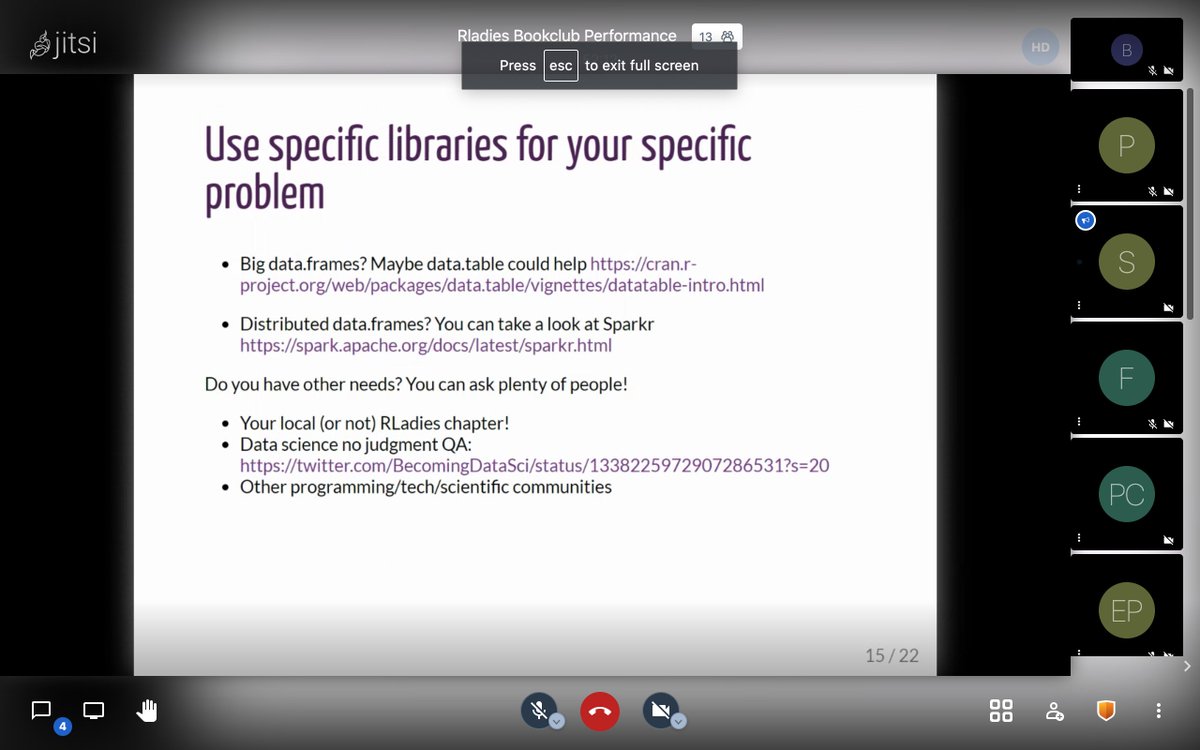 Wonderful talk by @semiramis_cj on measuring and improving performance in R, thank you <a href="/RLadiesRdam/">R-Ladies Rdam</a> #rstats #Rstats #rladies