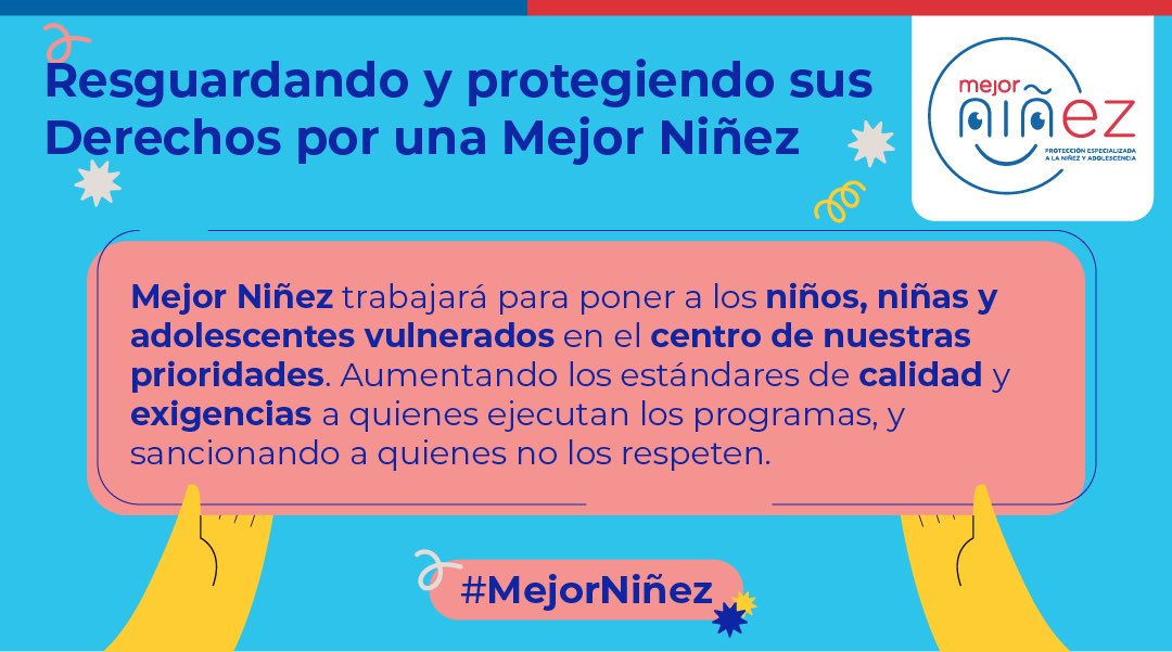 El nuevo Servicio de Protección Especializada a la Niñez y Adolescencia es el primer paso en una nueva mirada y forma de hacer las cosas🙌. Una institucionalidad mucho más integral que comienza hoy. #MejorNiñez 💪