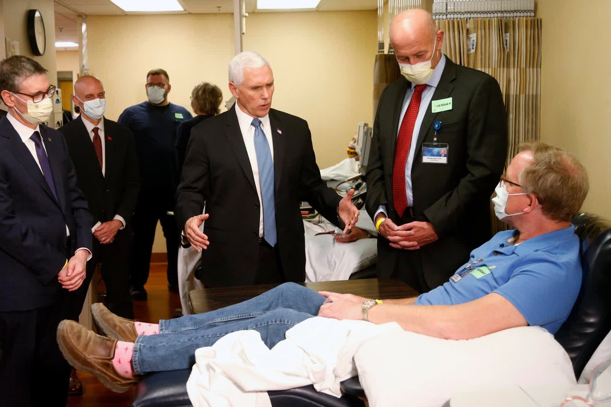 - April 28 -Vice President Mike Pence gets a tour of the Mayo Clinic in Rochester, Minnesota. Pence chose not to wear a face mask during the tour despite the facility’s policy that had been in place since April 13. He later said he should have worn one.  https://cnn.it/3lXJBdf 