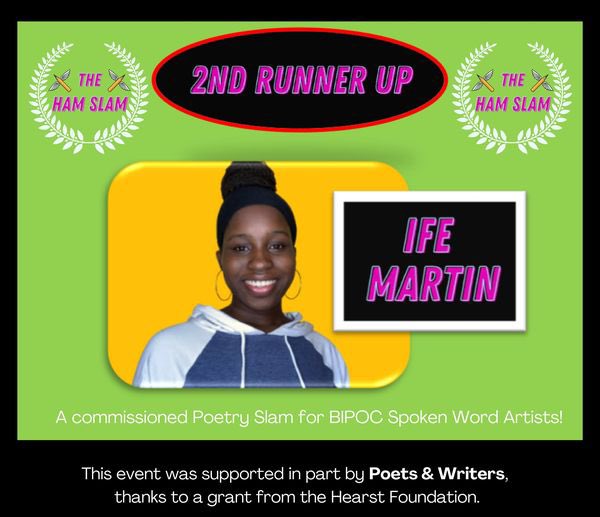 We want to take a moment to congratulate Mosaic Young Artist Ife Martin for being the second runner up in The Ham Slam! Congratulations Ife! 🎉