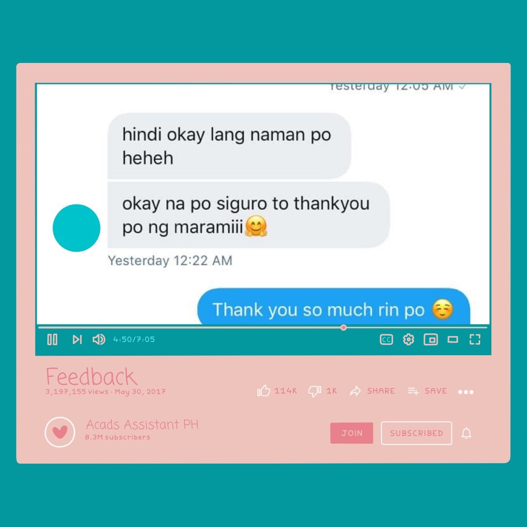 AcadsAssitantPH's tweet photo. Never ever hesitate to ask for assistance. Acads Assistant PH is here to help you out. Just drop your inquiries on my DM. 📩📄

Below are proof of transactions from my clients. 💕 https://t.co/nvVRPQyUL5