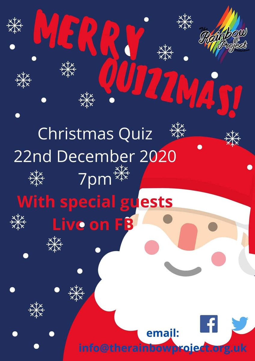 We're live at 7pm on our Facebook page for a festive quiz! #LGBT #LGBTQ #LGBTQIAfamily