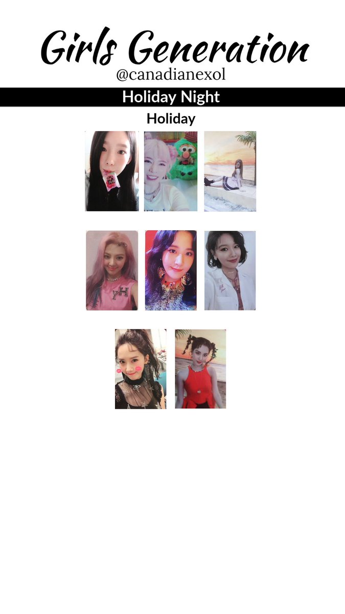 Marisa Girls Generation Snsd 소녀시대 Photocard Template Tiffany 티파니 Hyoyeon 효연 And Yuri 유리 6 9