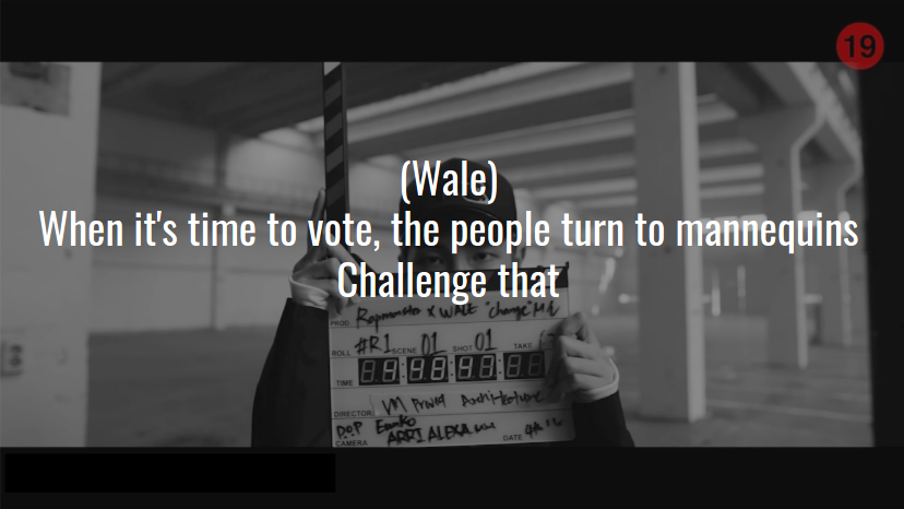 I won't go through Wale's verse line by line, but I'd love to point out a few really great rhymes/references he makes! Wale's verse addresses key issues of race and violence still present in the USA today. I love here his use of the Mannequin Challenge with lack of voting ++