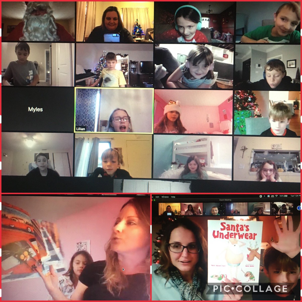 Our last 2 guest readers and a special visit from Santa!!! Thank you!! Merry Christmas! 🎄 #onceacard