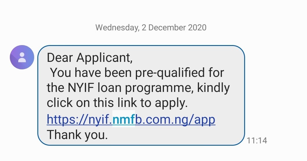 And boom.. I filled my loan application proper Dec 2 after I got an sms.That I have been pre qualified. @BashirAhmaad  @akandeoj  @woye1  @kemiAnnAreola