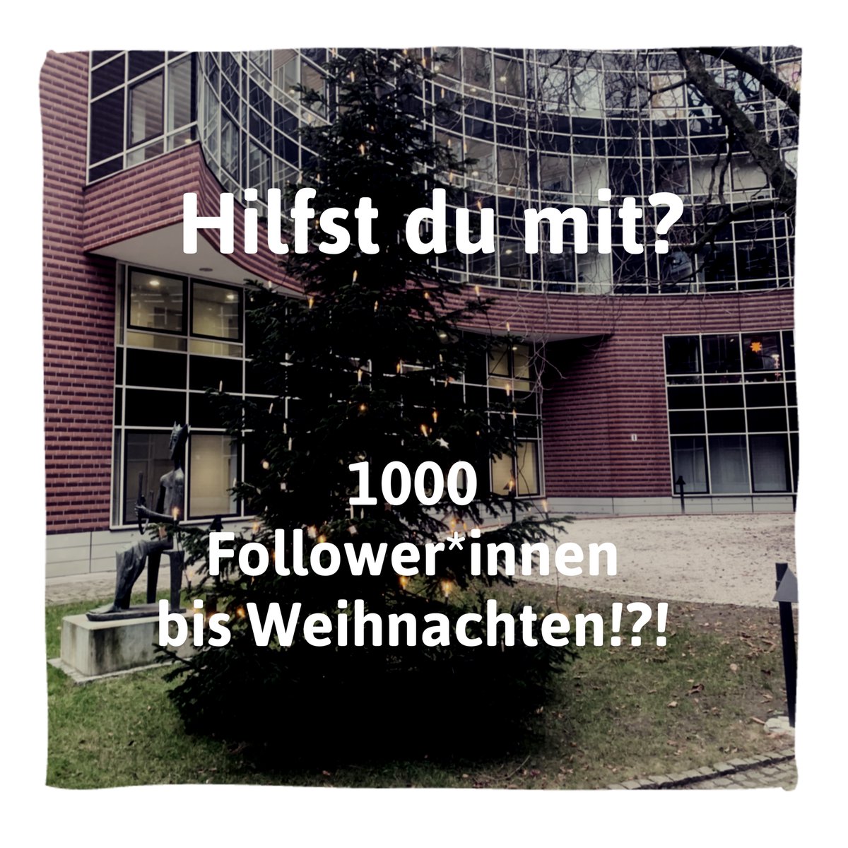 Vielleicht schaffen wir es bis Weihnachten, auf 1000 Follower*innen für die Notfallseelsorge/Krisenintervention Berlin bei <a href="/TwitterDE/">Twitter Deutschland</a> zu kommen? Hilfst du mit? 

Informationen zu unserer Arbeit gibt es unter: Notfallseelsorge-berlin.de

#mehralsWorte @ekbo_de <a href="/ErzbistumBerlin/">Erzbistum Berlin</a>  ^mü