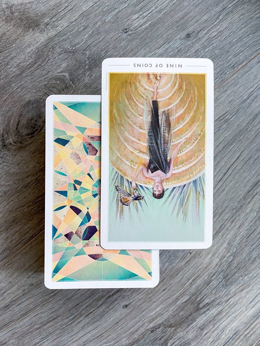 moonjournal_'s tweet photo. Today's Card: Nine of Pentacles reversed. This card asks you to reflect on your own sense of self-worth &amp; value. You've been so busy working that you don't have the time or energy to indulge in the fruits of your own labour. (1/2) https://t.co/yTp6A1ADV7