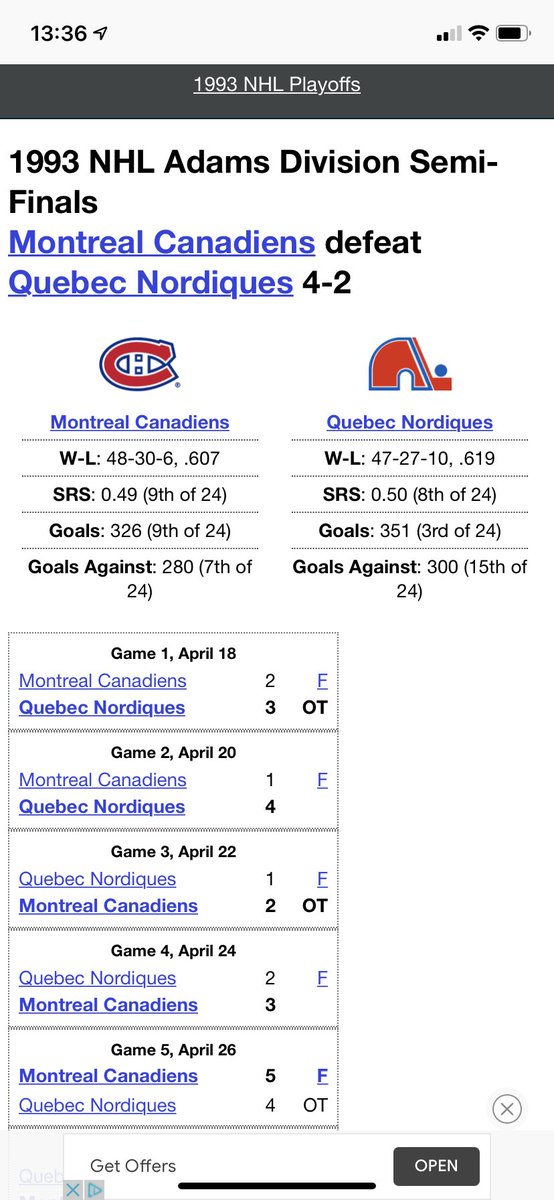 psioui's tweet photo. @TVASports je pense qu’il n’y avait pas de match Canadiens- Nordiques le 8 avril 1993 https://t.co/30GQeFmraA