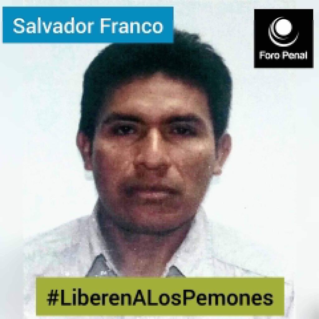 alfredoromero's tweet photo. Urgente: Indígena pemón #PresoPolítico Salvador Franco 
(44 años) en muy grave condición de salud. Por solicitud de defensa @ForoPenal juez ordenó traslado para atención médica de él y los otros 12 indígenas presos en Rodeo 2, lo cual no se ha realizado. Estado es responsable. https://t.co/2dII2UQ3oE