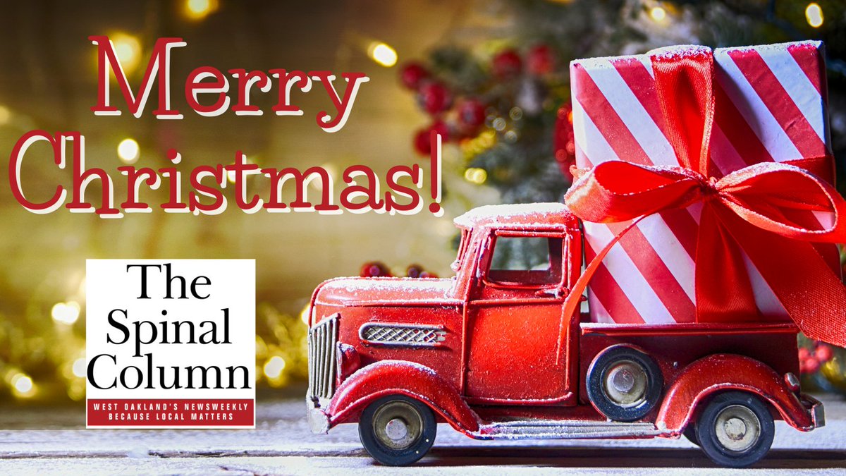 spinalcolumn1's tweet photo. #MerryChristmas from your Spinal Column Newsweekly Team! We appreciate all of your readership and are excited to celebrate our 60th Anniversary next year, with all of you! #happyholidays #commercemi #lakesarea #highlandmi #milfordmi #michigan #localnews https://t.co/2j8dqXT09y