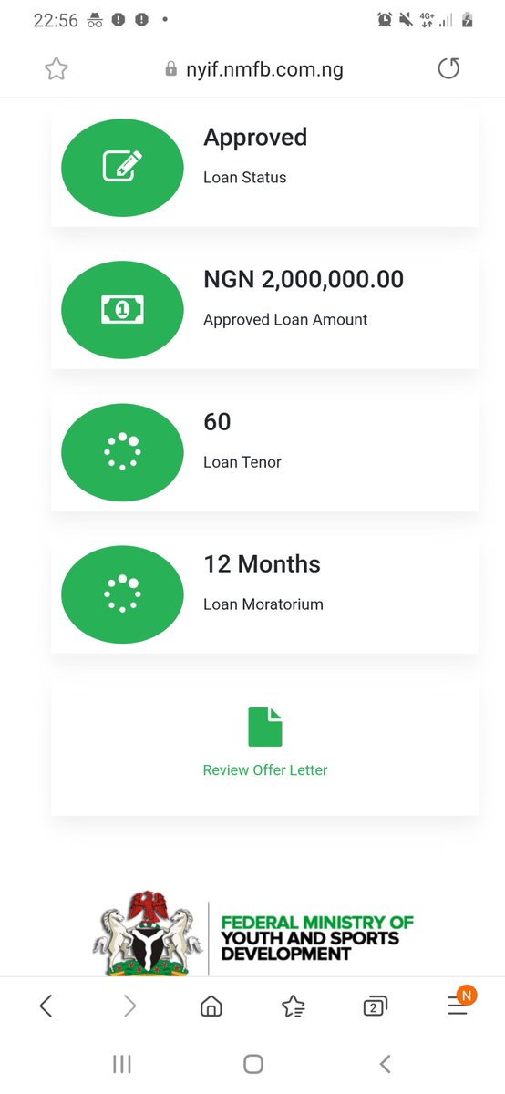 My loan was approved by 18th of December and I accepted the offer letter. @kemiAnnAreola  @woye1  @DrJoeAbah  @NirsalMFB Just like that o 